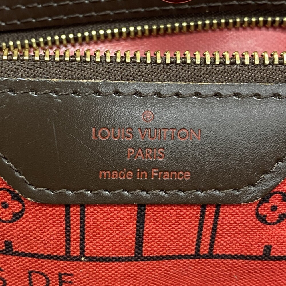 LOUIS VUITTON Brown Damier Neverfull MM Tote Bag - Picture 5 of 11